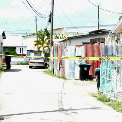 police-investigate-shooting-incident-at-peterkin-land,-bank-hall,-st-michael