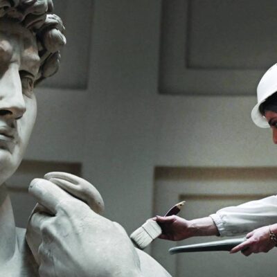 michelangelo’s-david-gets-spa-treatment-in-florence