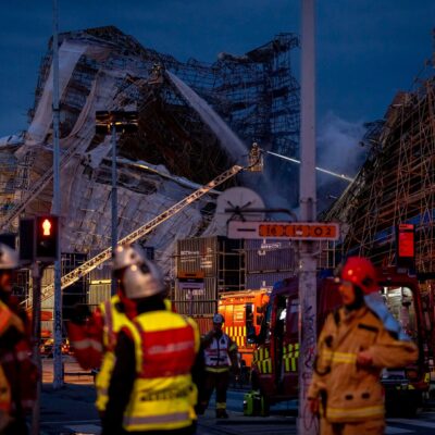 facade-of-copenhagen’s-stock-exchange-collapses-after-blaze