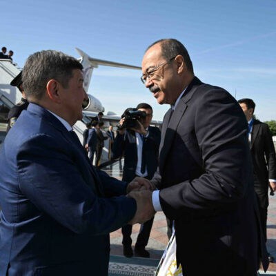 cabinet-chairman-akylbek-japarov-arrives-in-tashkent-for-working-visit