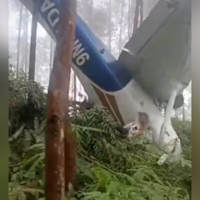 light-aircraft-crashes-in-sungkai,-2-passengers-survive