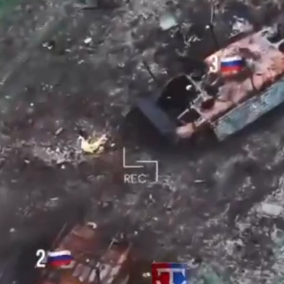 “drumul-spre-iad”.-armata-ucraineana-face-public-un-video-cu-zeci-de-tancuri-rusesti-arse-pe-linia-frontului-in-donetk-(video)