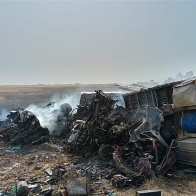 حادث-مروع-على-طريق-بغداد-الموصل-راح-ضحيته-4-أشخاص-(Şəkil)