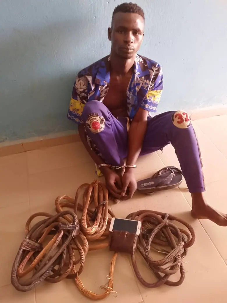 police-nab-suspect-who-specialises-in-vandalization-of-electricity-cables-in-yobe