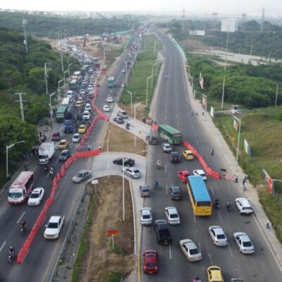 impactante-video:-caos-vehicular-en-alameda-del-rio-por-megaobra-en-la-circunvalar-de-barranquilla