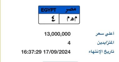 المنافسة-بالمزاد-على-لوحة-“م-هـ-م-–-4”-ترفع-سعرها-لـ-13-مليون-جنيه-فى-6-ساعات