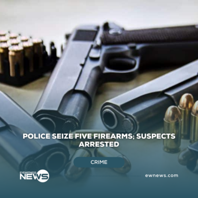 police-seize-five-firearms,-suspects-arrested