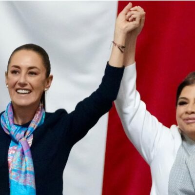 claudia-sheinbaum-da-sorpresa-a-clara-brugada:-asi-llego-a-la-toma-de-protesta-en-el-congreso-de-la-cdmx-|-видео